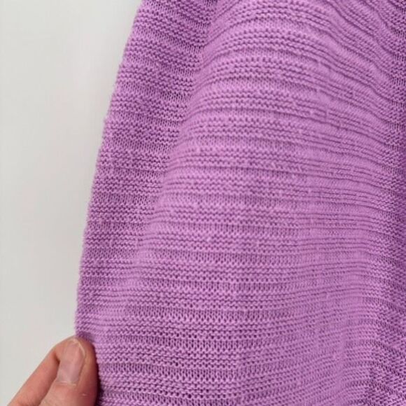 CJ Banks Women's Floral Knit Sweater Midi Dress Set 2 Piece Purple White Size 1X - Picture 5 of 15